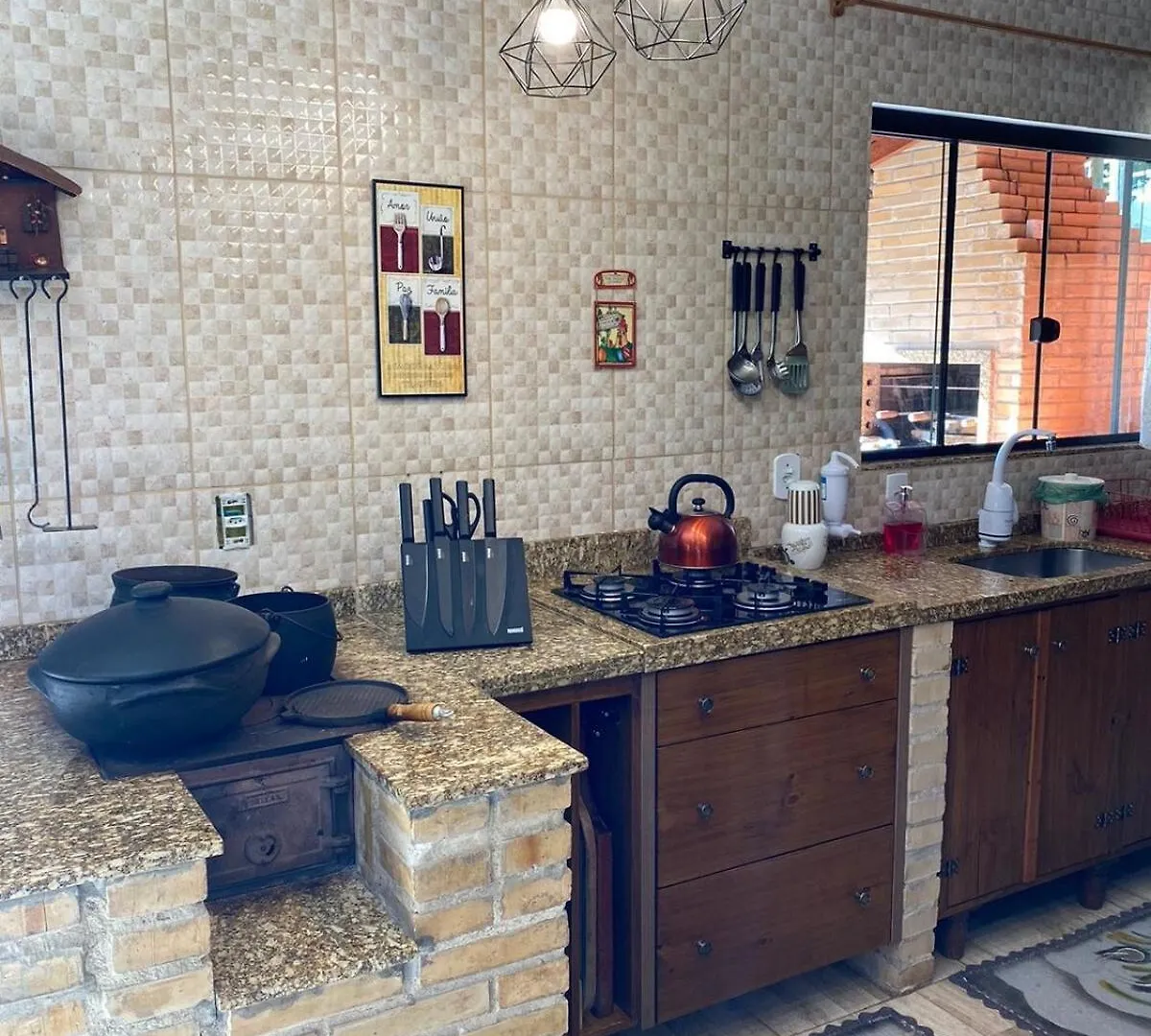بيت للعطل فيلا Sitio Tio Jonas - Rancho Queimado - Casa Da Colina البرازيل